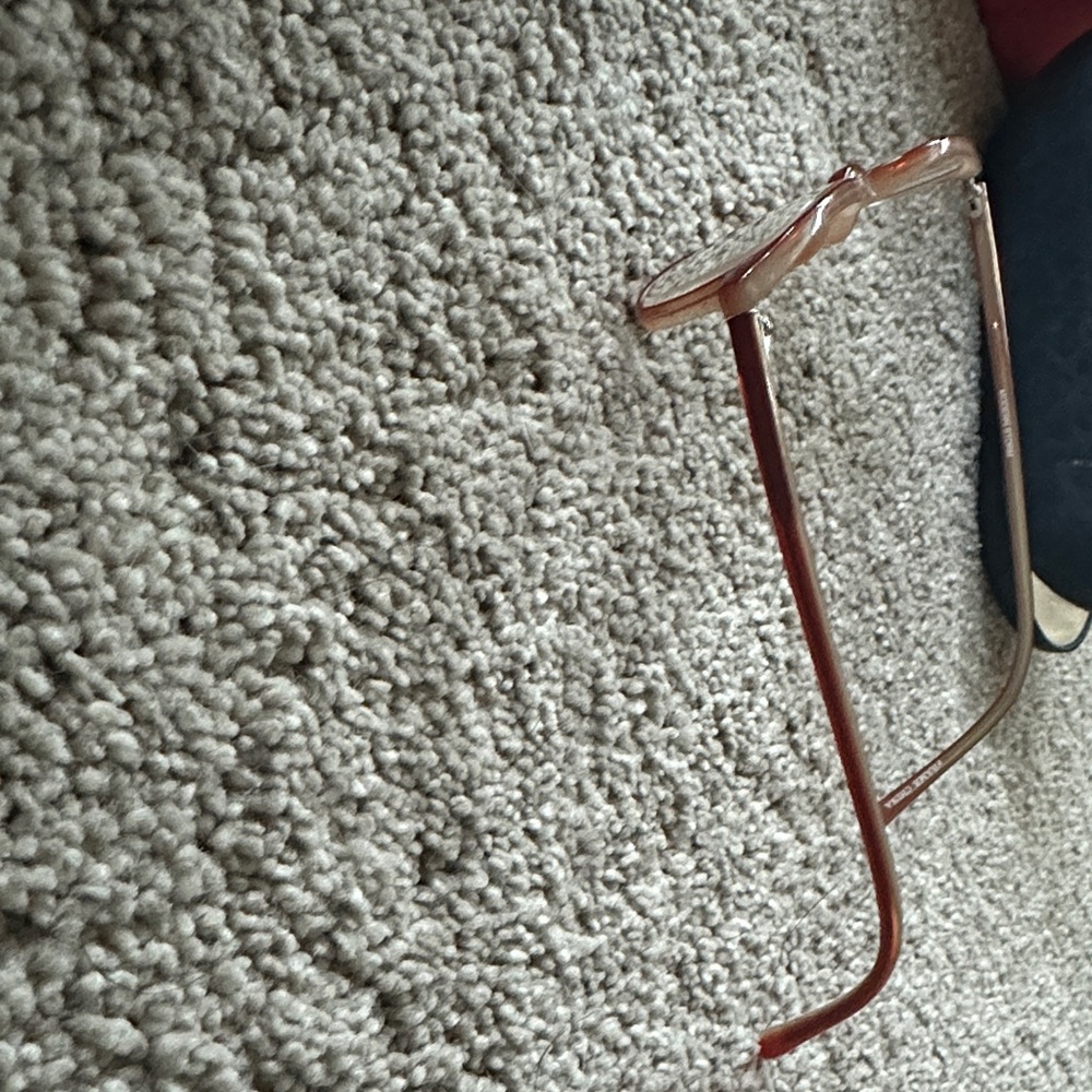 Modern Storm Reddish Brown Rectangular Glasses Wi… - image 2